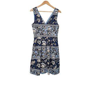Women's - Vince Camuto Blue Floral Flared Dress, Size 12